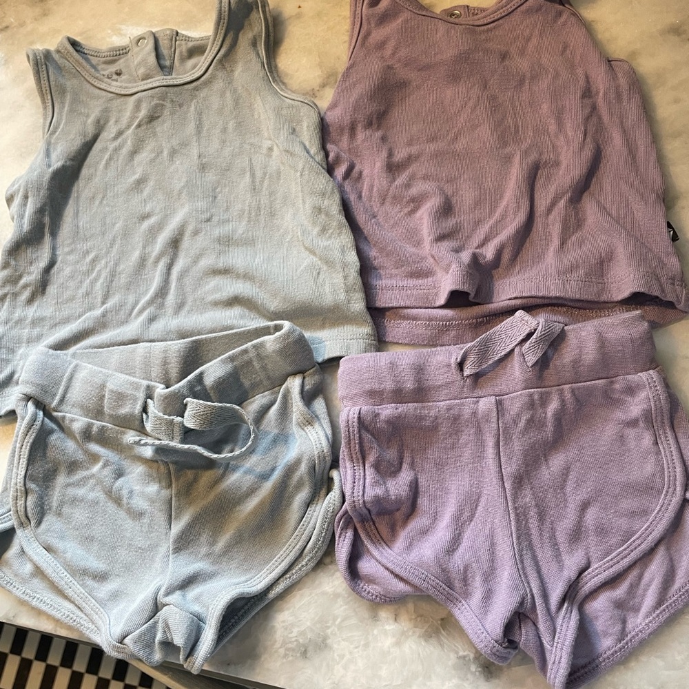 Kyte BABY Kids Tank Tops in Blue and Purple
